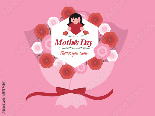 母の日に送る感謝のメッセージカード