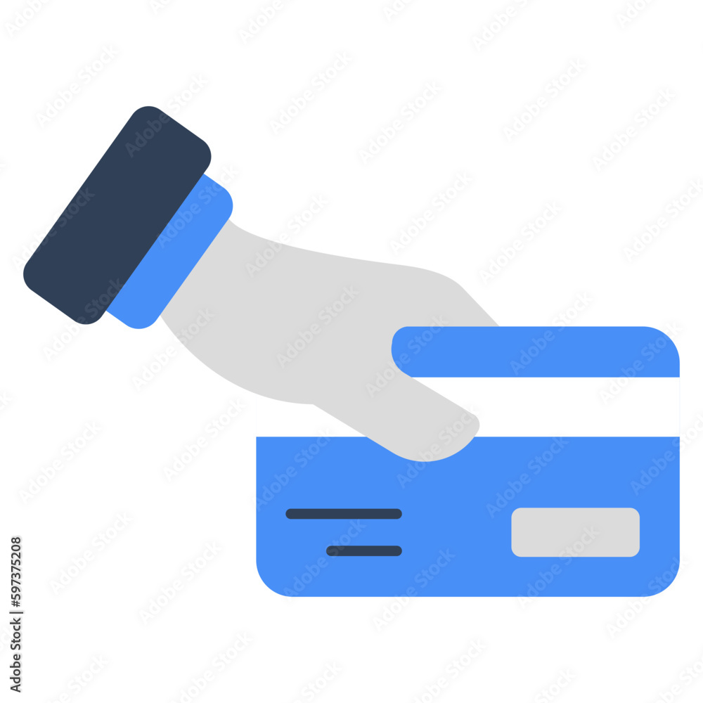 Vector design of atm card, flat icon Vector design of atm card, flat icon