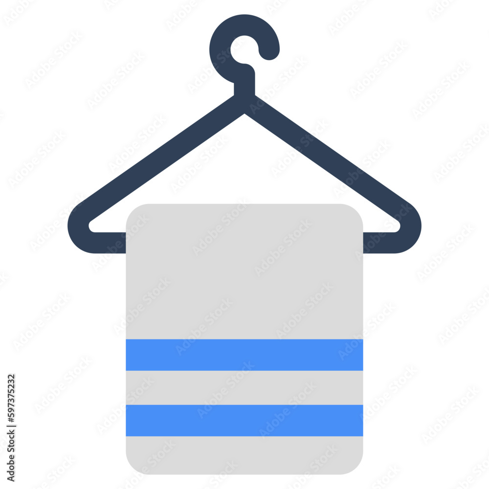 Modern design icon of towel rack Modern design icon of towel rack