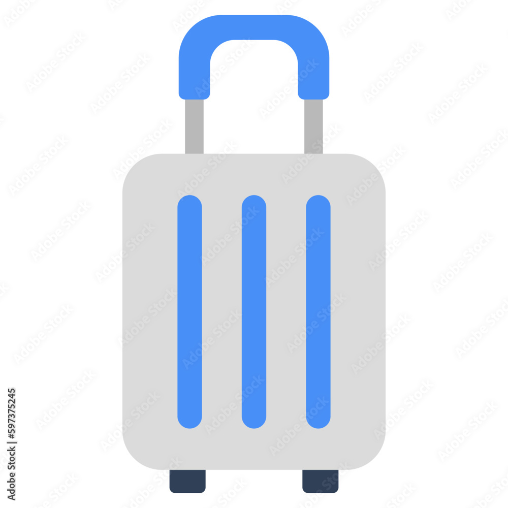 Vector design of trolley bag Vector design of trolley bag