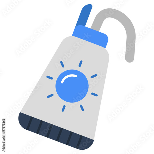 A creative design icon of sunblock 