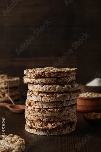 Wallpaper Mural Healthy food, food for diet and weight loss - crispbreads Torontodigital.ca