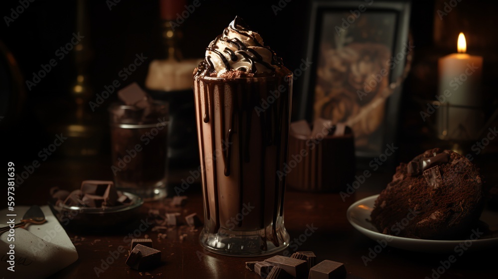 Decadent Chocolate Fudge Brownie Milkshake