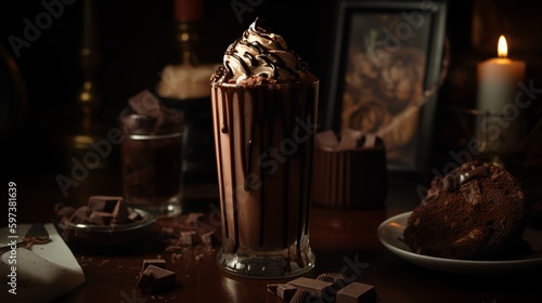 Decadent Chocolate Fudge Brownie Milkshake