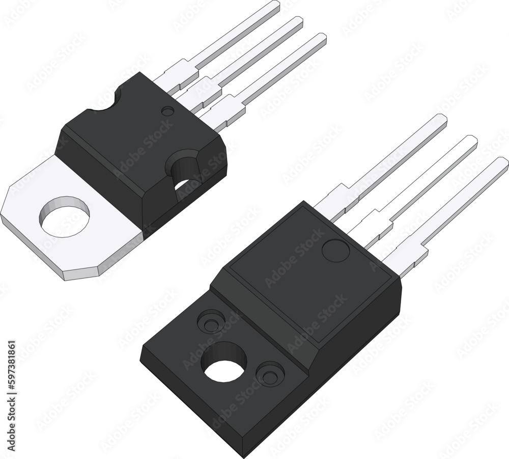 Transistor 3D Vacter. Transistor is a semiconductor device used to amplify or switch electrical signals and power. Transistor 3D Vacter. Transistor is a semiconductor device used to amplify or switch electrical signals and power.