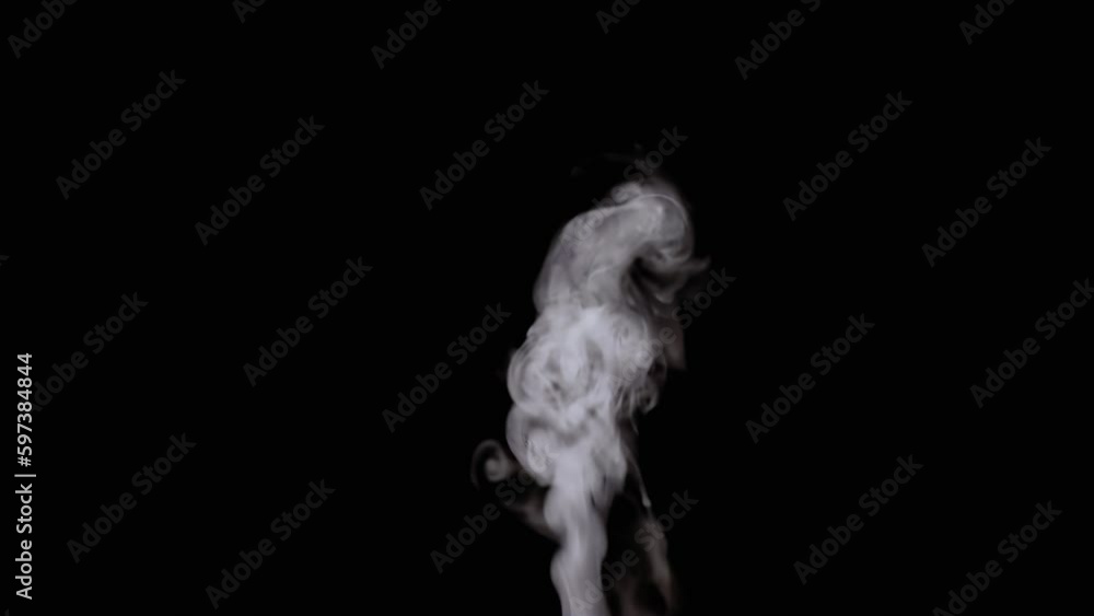 A small desaturated column of white smoke. Add it to existing footage via overlay or screen channel.
A small desaturated column of white smoke. Add it to existing footage via overlay or screen channel.