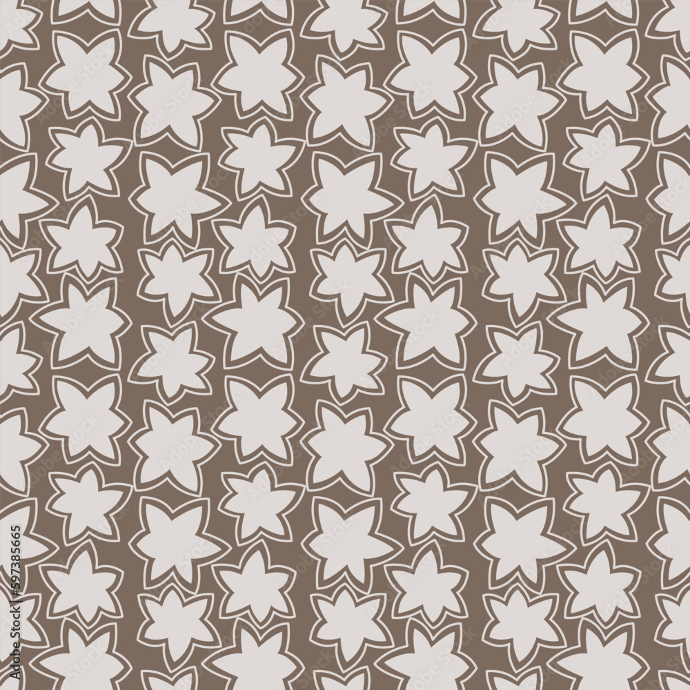 Japanese Funny Star Vector Seamless Pattern