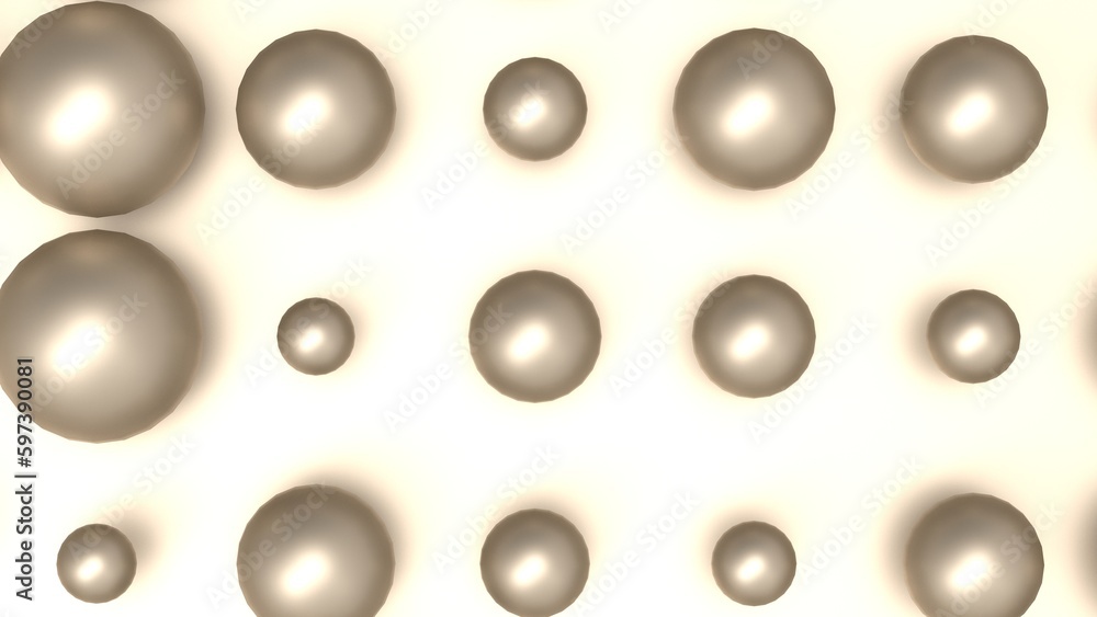 Random size many gold balls that are arranged under white lighting background. Conceptual 3D CG of blockchain, financial system and personal data analysis. Random size many gold balls that are arranged under white lighting background. Conceptual 3D CG of blockchain, financial system and personal data analysis.