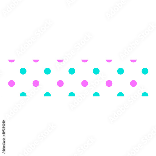 Washi tape with polka dots