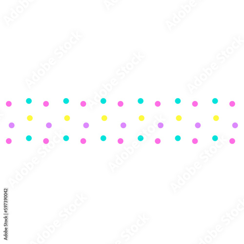 Washi tape with polka dots