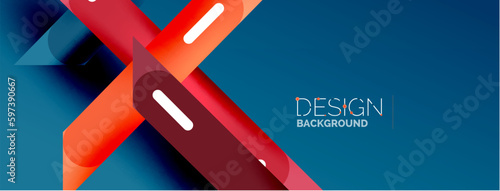 Background overlapping lines. Dynamic lines abstract wallpaper. Straight lines composition vector illustration for wallpaper banner background or landing page