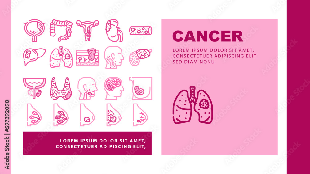 cancer breast ribbon day icons set vector cancer breast ribbon day icons set vector