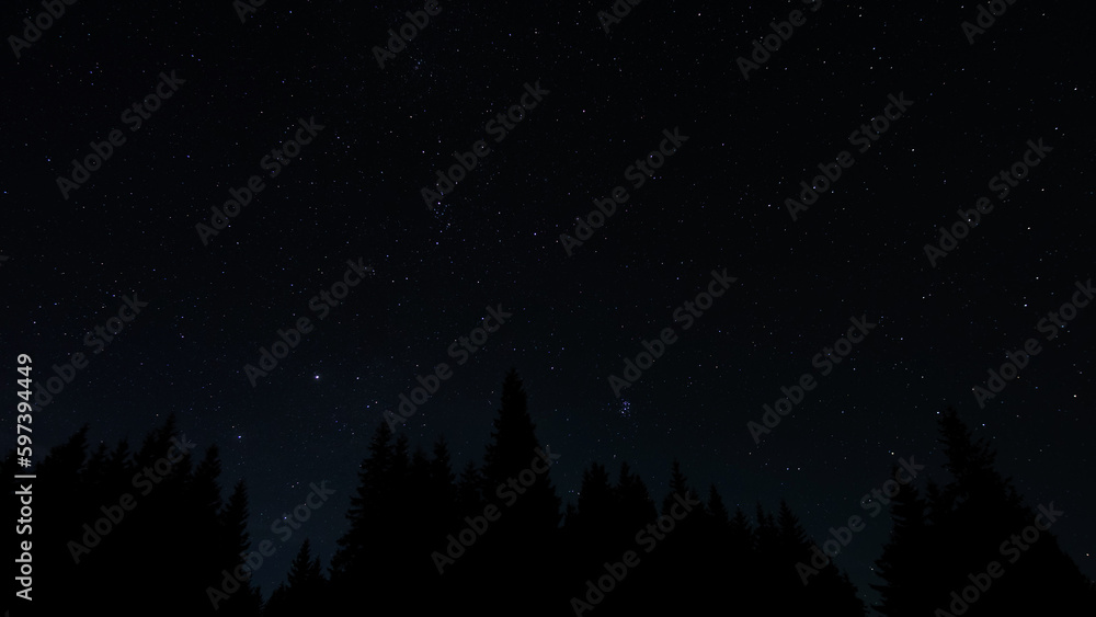 Stars in night sky
