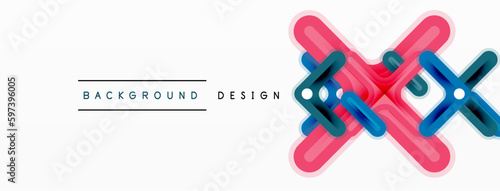 Cross line background minimal geometric template. Design for wallpaper, banner, background, landing page, wall art, invitation, prints, posters