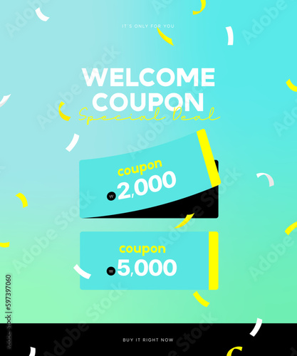 event coupon of shopping mall 