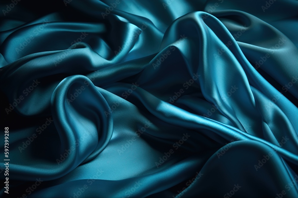 light blue gradient silk fabric background generative ai light blue gradient silk fabric background generative ai