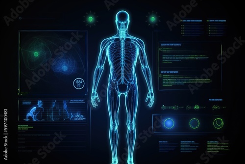 Full scan Human body anatomy health care generative ai 