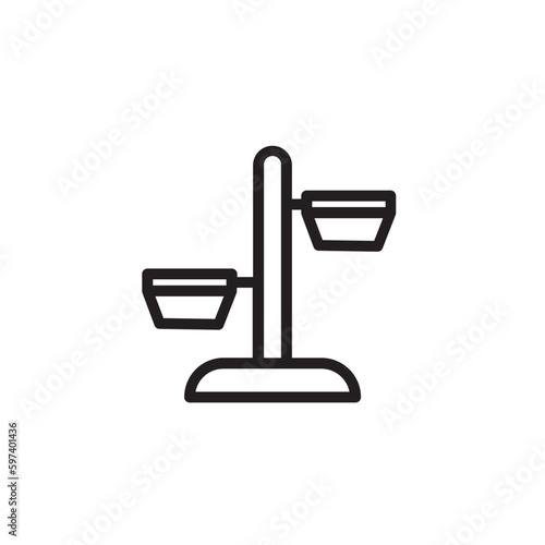 Carrier Dog Plates Outline Icon