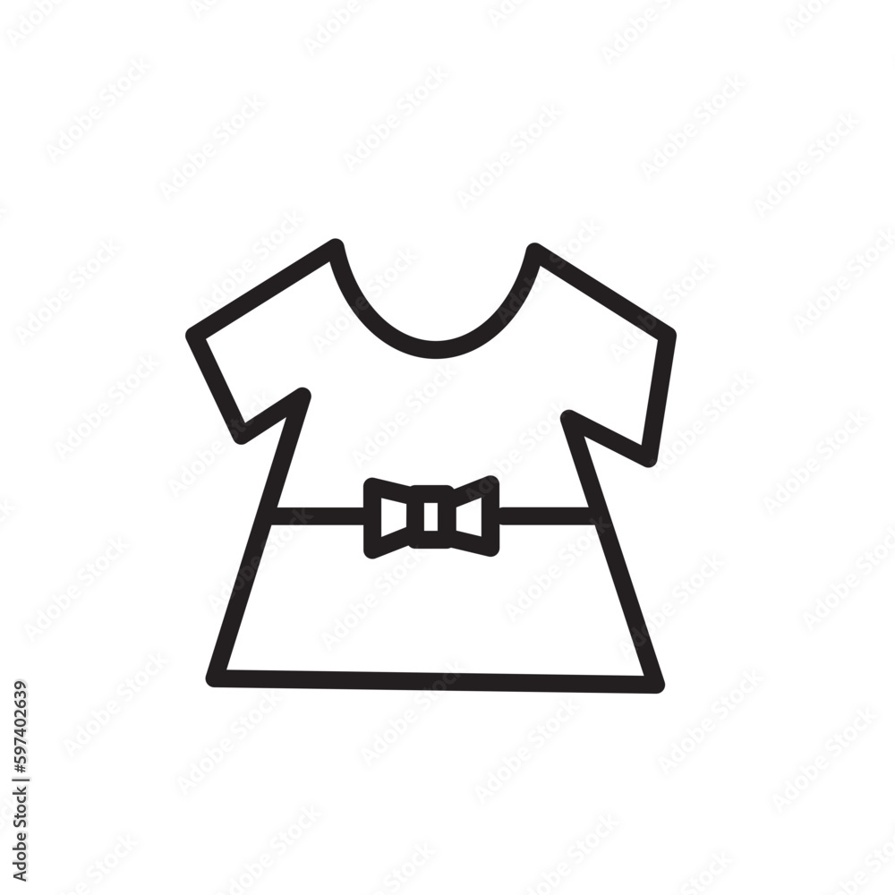 Baby Dress Clothes Outline Icon Baby Dress Clothes Outline Icon