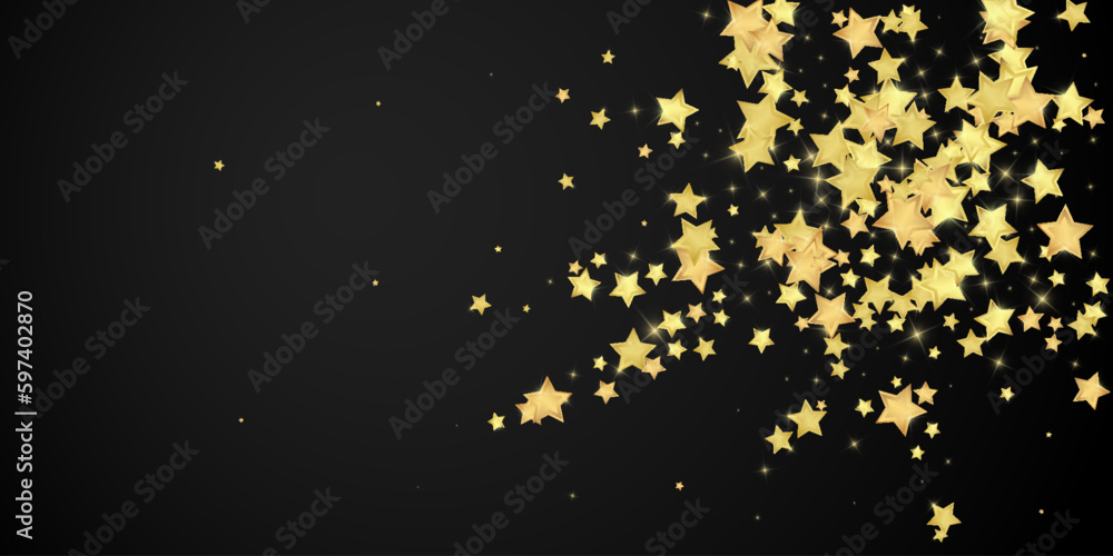 Magic stars vector overlay. Gold stars scattered Magic stars vector overlay. Gold stars scattered