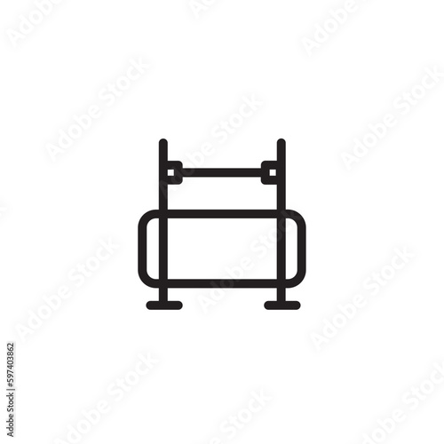 Athlete High Jump Outline Icon