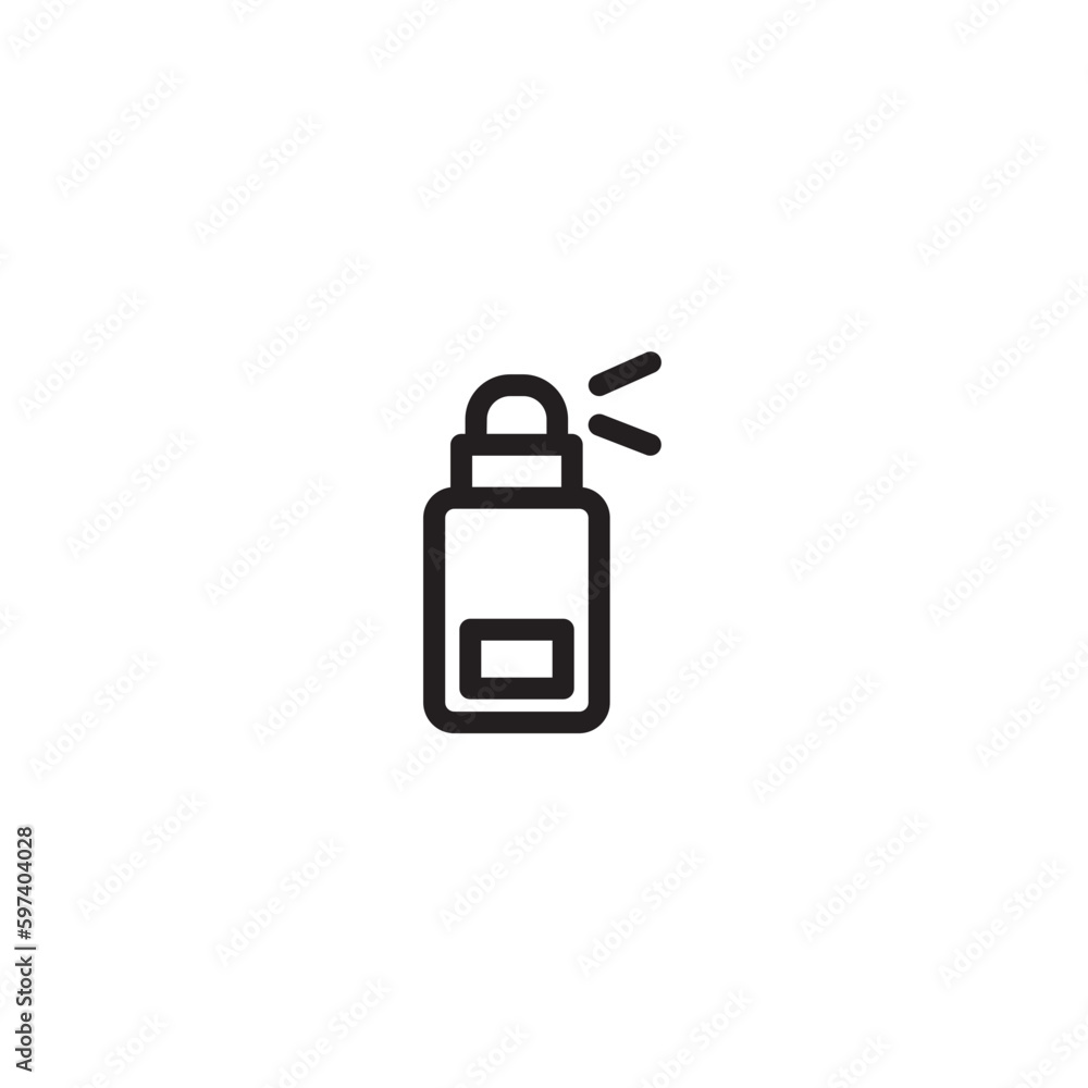Hair Spray Style Outline Icon Hair Spray Style Outline Icon