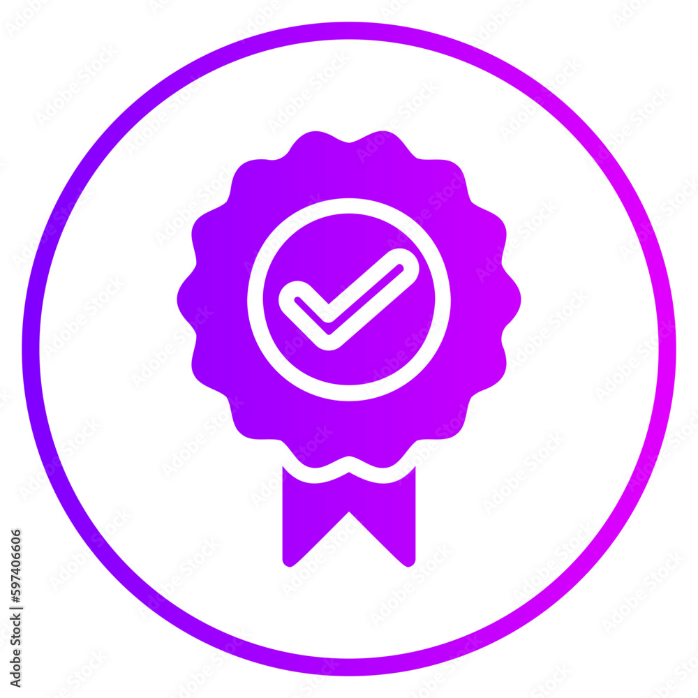 quality assurance gradient icon quality assurance gradient icon
