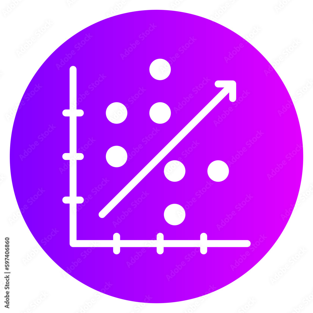 correlation gradient icon correlation gradient icon