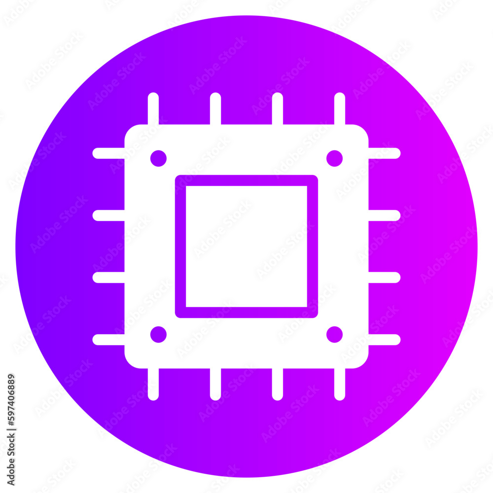 microprocessor gradient icon microprocessor gradient icon