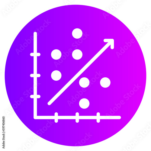 correlation gradient icon