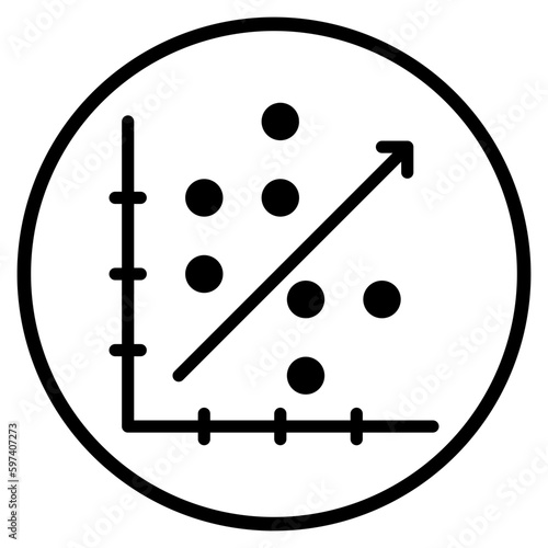 correlation glyph icon