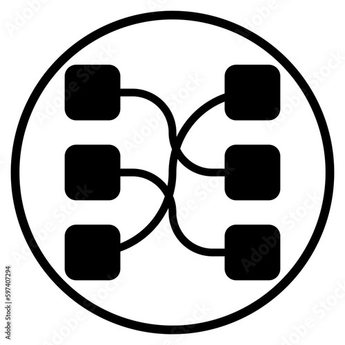 correlation glyph icon