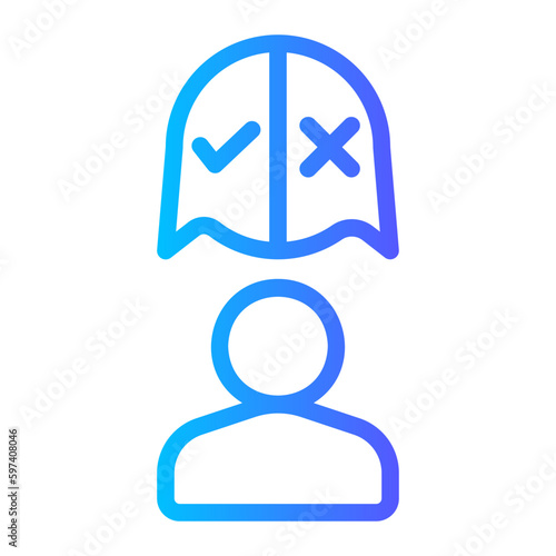 decision gradient icon