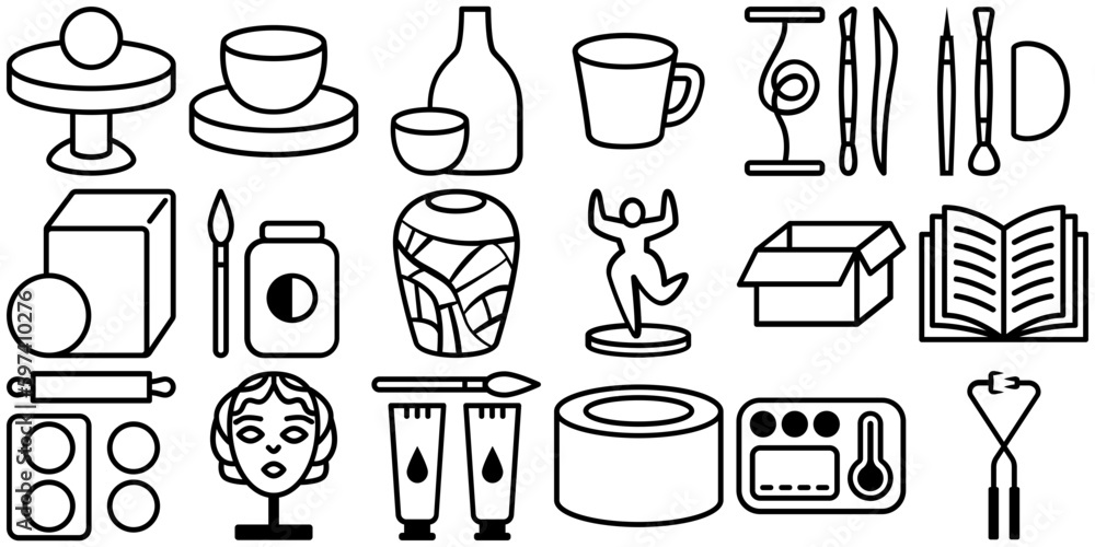 TMISHION Outils De Poterie De Modélisation 17 Pièces Outils De Sculpture En Argile Bricolage