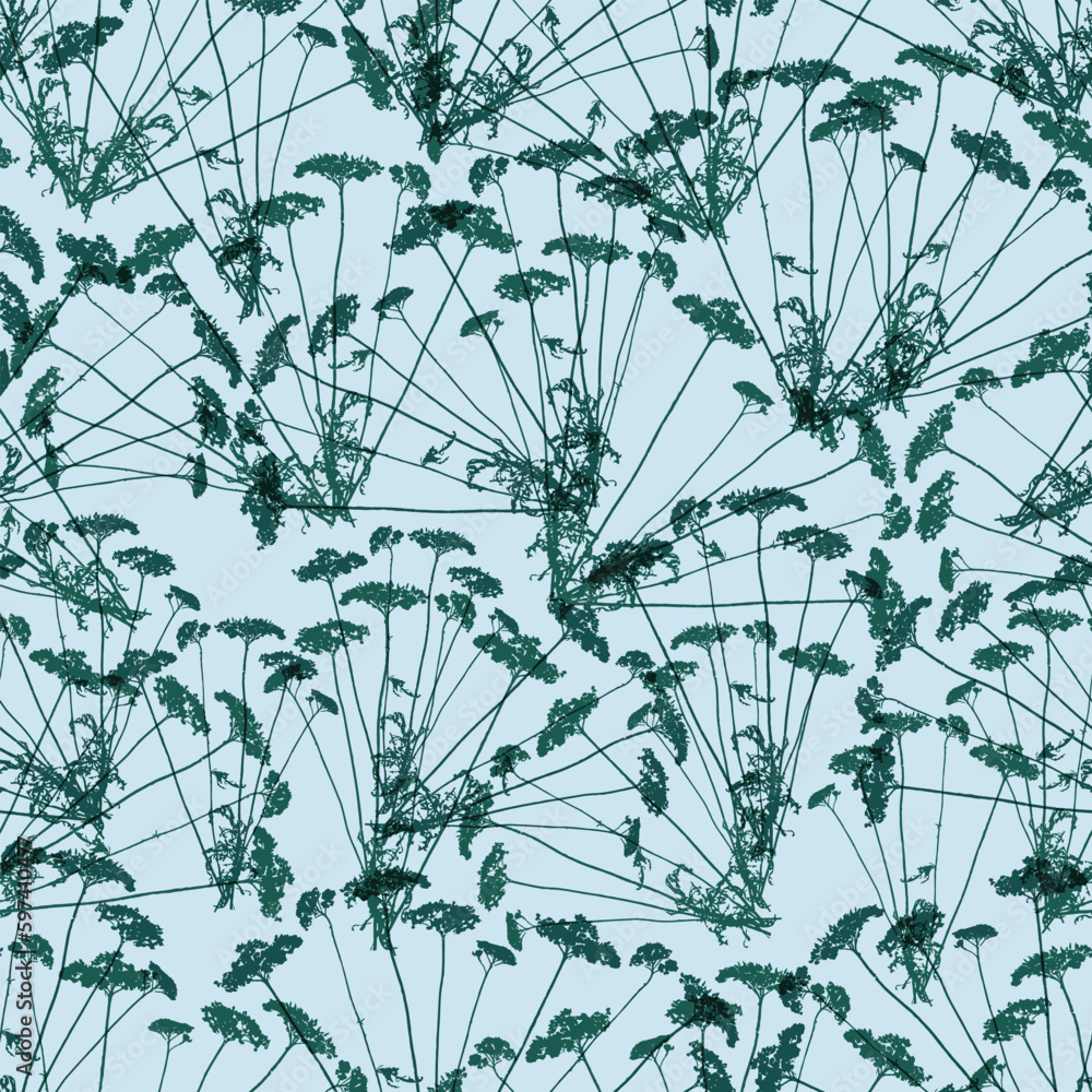 seamless hand drawn green grass pattern background for fashion fabric