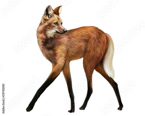 Maned wolf, Chrysocyon brachyurus