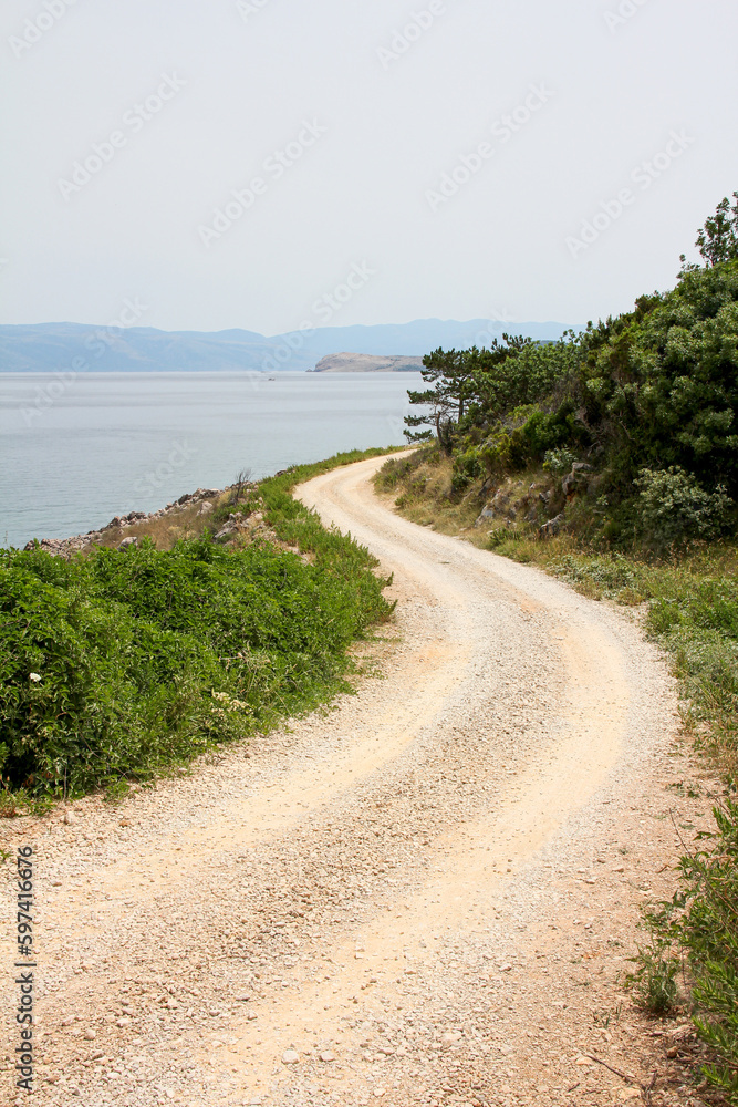 Straße am Meer entlang