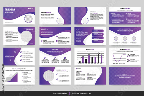 Project proposal  presentation template design or business presentation slide  design