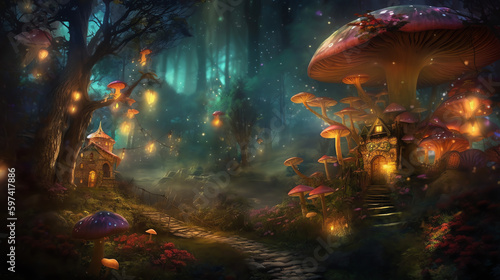 Enchanting Fairy Tale Dreams: Enter a Magical World of Enchanted Forests and Mythical Creatures - Generative AI