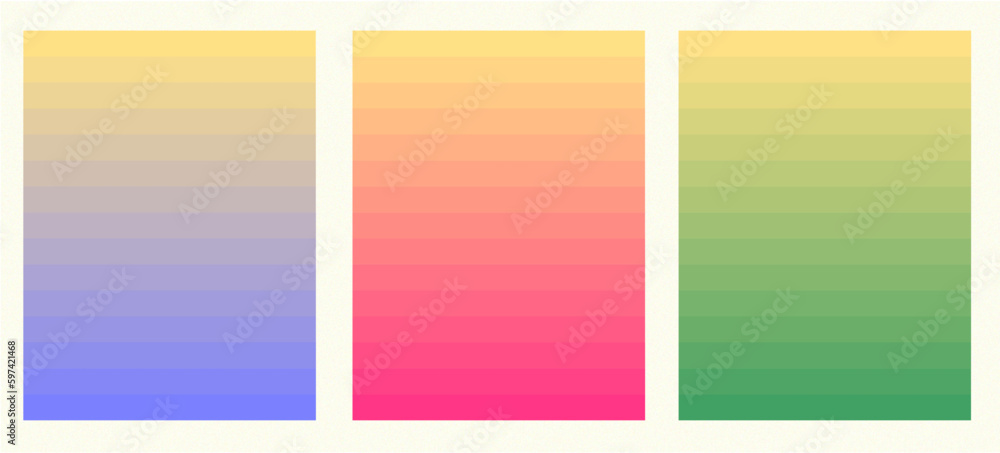 set of abstract  banners poster background with gradient