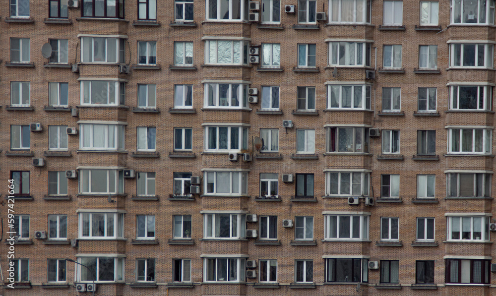 panel house in moscow with windows panel house in moscow with windows