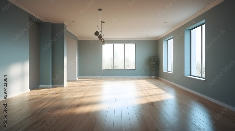 Empty modern room design, stock photo, real estate, room design, web design, interior, Generative AI Empty modern room design, stock photo, real estate, room design, web design, interior, Generative AI
