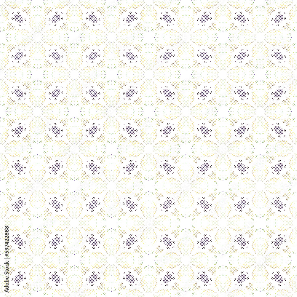 Decorative background made of small dotes. The rich decoration of abstract patterns for construction of fabric or paper.
Decorative background made of small dotes. The rich decoration of abstract patterns for construction of fabric or paper.