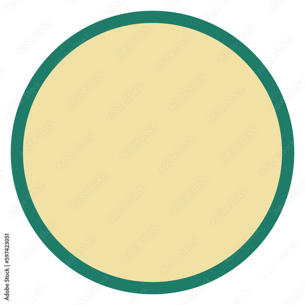 Retro circle blank badge round button
