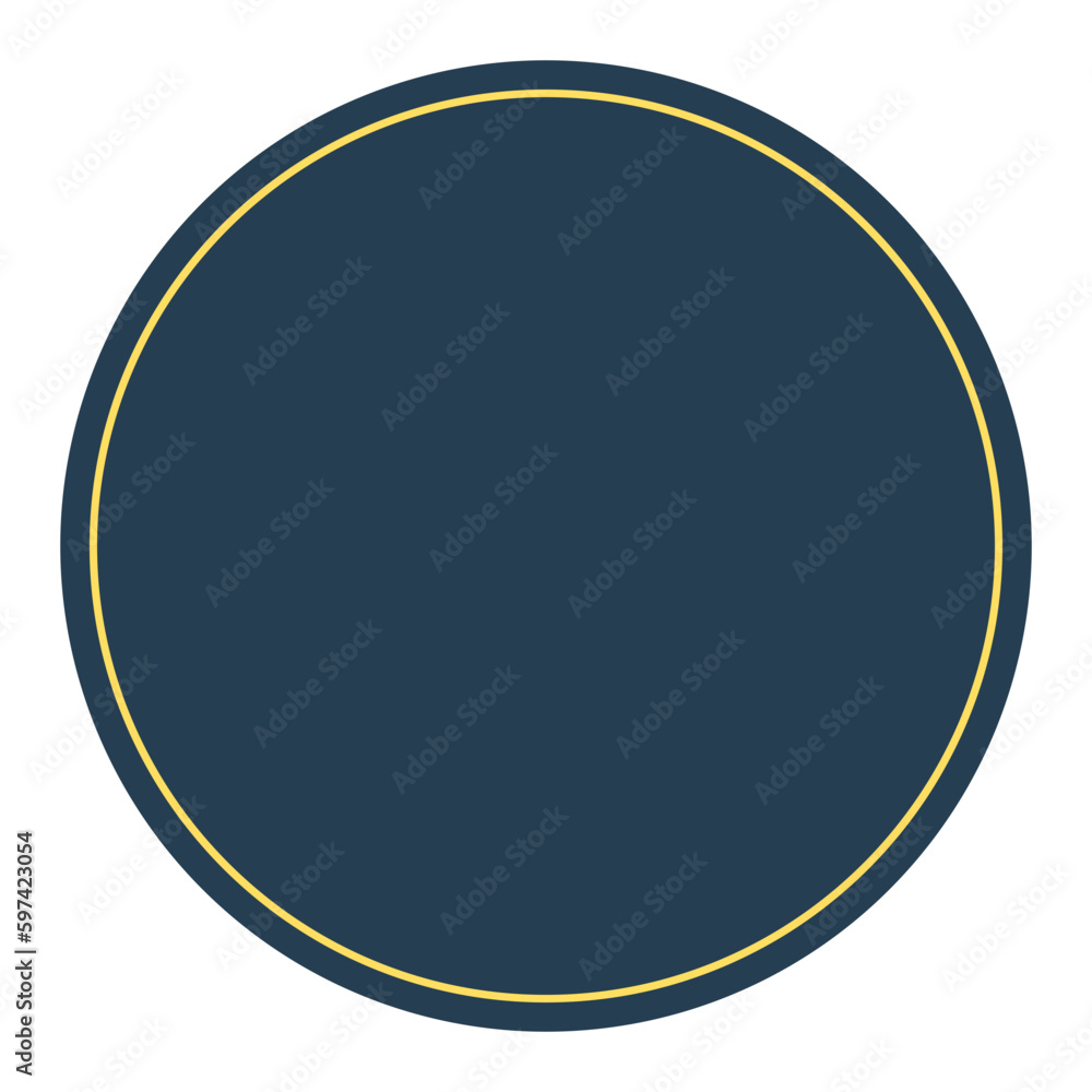Retro circle blank badge blue round button with reflection Retro circle blank badge blue round button with reflection