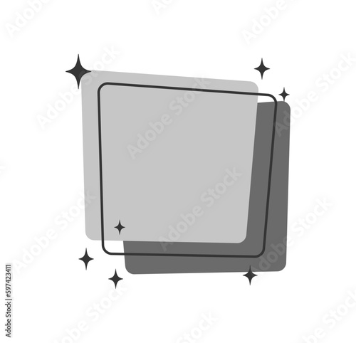 retry 50s style frame with stars 