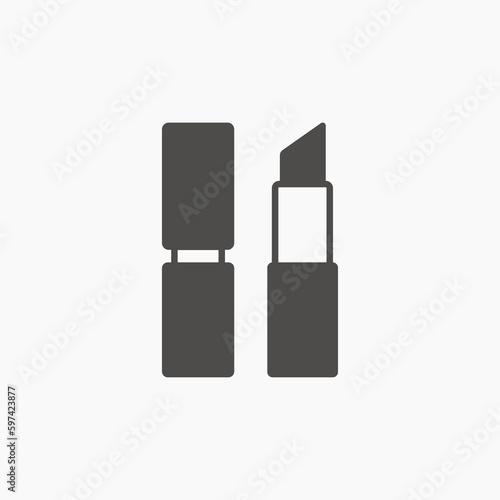 Lipstick, pomade icon vector isolated. Cosmetics, woman, beauty, make up sign symbol