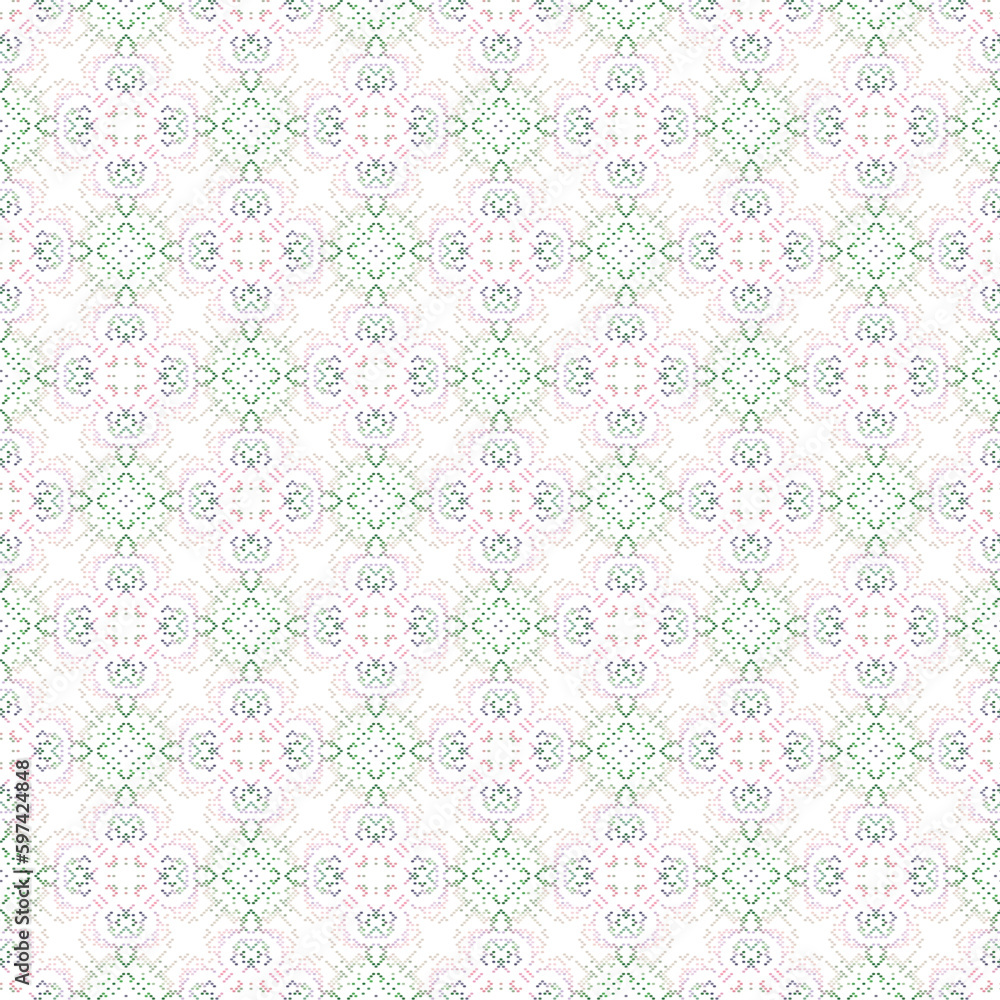 Decorative background made of small dotes. The rich decoration of abstract patterns for construction of fabric or paper. 
