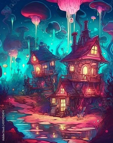Mushroom village