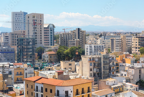 Buildings of Nicosia city residential district 